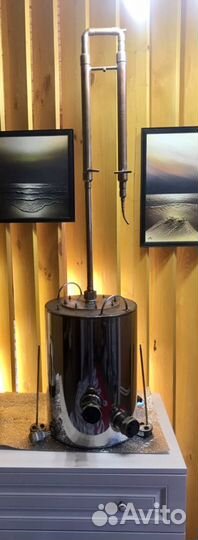 Самогонный аппарат 30л медная колонна