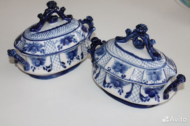 Шкатулки Гжель винтаж