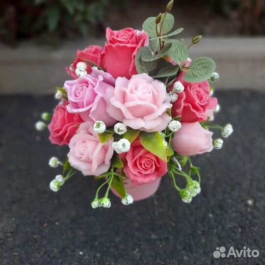 Букет цветов из мыла