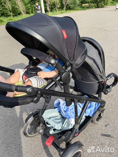 Коляска для погодок/ двойни phil and teds