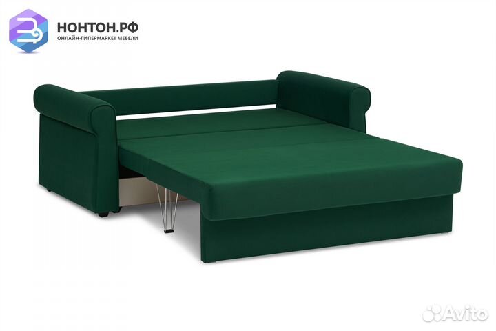 Диван еврокнижка Лира изумрудный