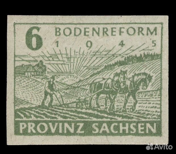 Марка 1946 Германия (Пр.Саксония)