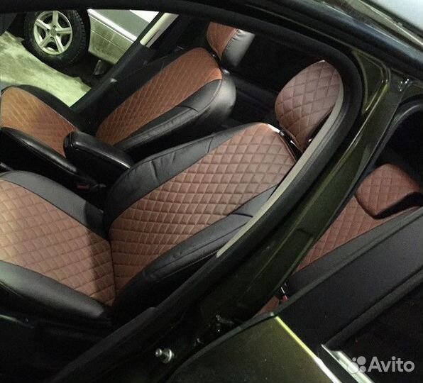 Чехлы автомобильные экокожа на Nissan Note