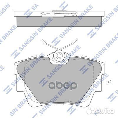 SP1742 колодки дисковые задние Renault Trafic