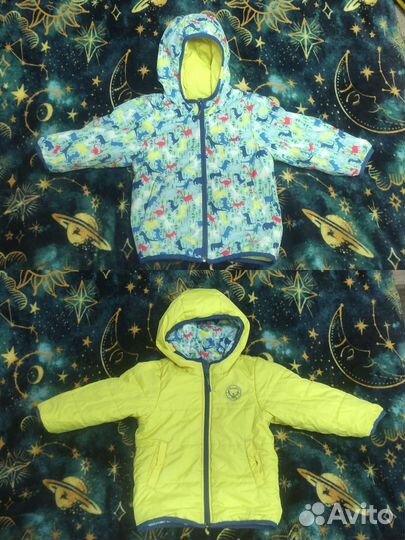 Детская демисезонная 2хсторонняя куртка 92-98