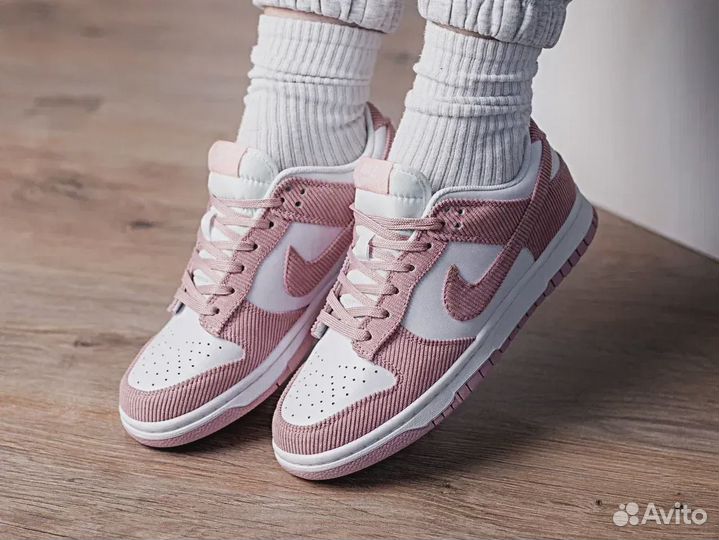 Nike Dunk Low Pink Corduroy