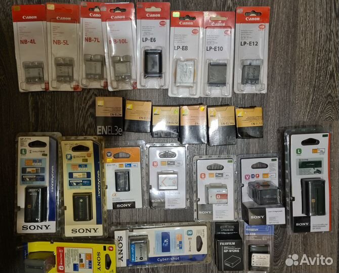 Аккумуляторы для фотоаппаратов и видеокамер