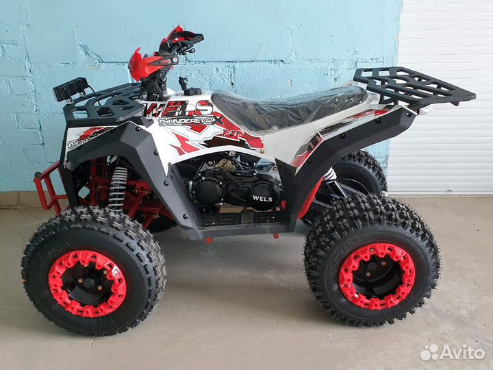 Квадроцикл Wels ATV Thunder 200 EVO X бело-красный