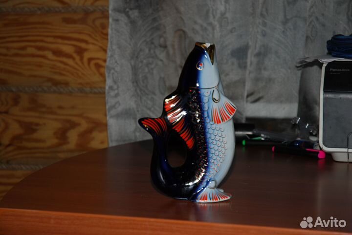 Фарфоровая статуэтка рыба СССР