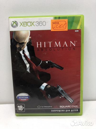 Диск Hitman Absolution рус для Xbox 360