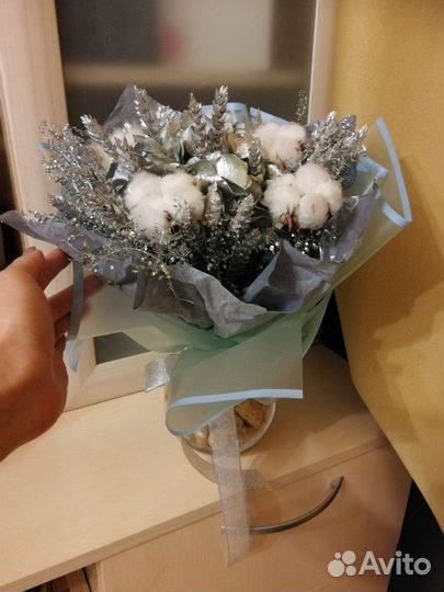 Подарочный букет из сухоцветов