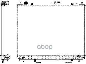 Радиатор охлаждения двигателя mitsubishi pajero