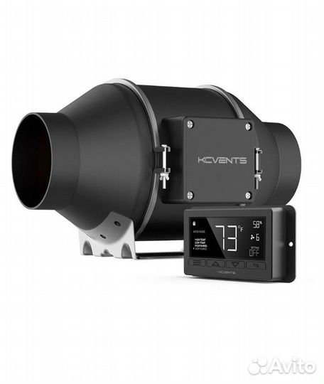 Умный вентилятор канальный, вытяжной kc 100 A