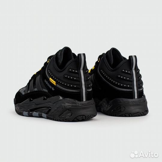 Кроссовки Adidas Niteball Black / Yellow with Fur