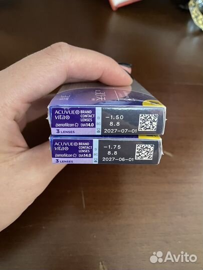 Линзы контактные acuvue vita 30 дней