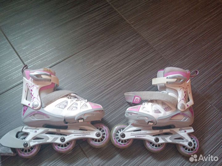Ролики rollerblade раздвижные 29-34 с защитой