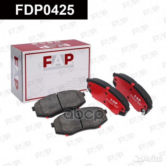 Тормозные колодки дисковые FDP0425 FDP0425 FAP