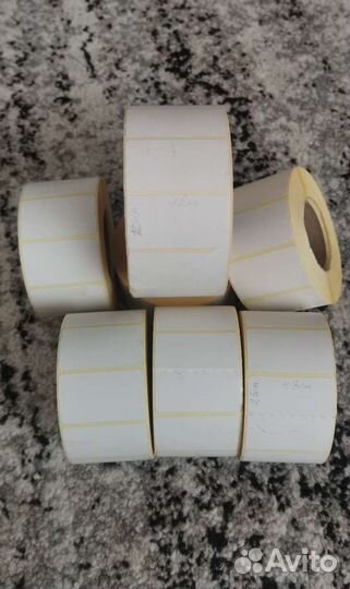 Термоэтикетка Самоклеющаяся эко ценник 43/46*25