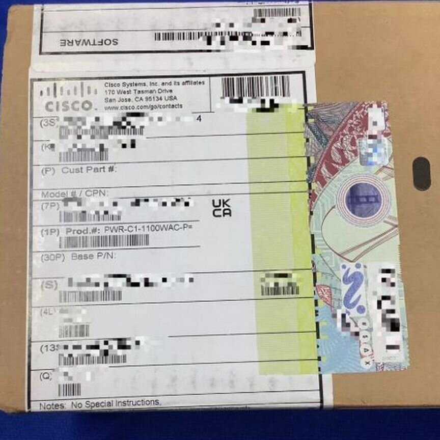 [PWR-C1-1100WAC] Блок Питания Cisco -P New Pwr-C1-1100wac