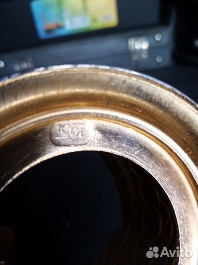 Подстаканник. СССР алюминий под позолота +эмаль