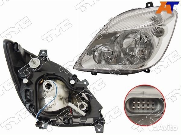 Фара mercedes sprinter, mercedes sprinter 05-13, t