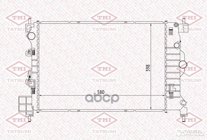 Радиатор системы охлаждения TGA1015 tatsumi