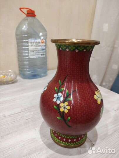 Ваза клуазоне старый Китай