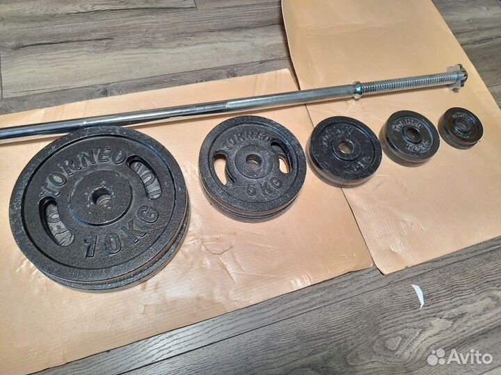 Штанга с блинами