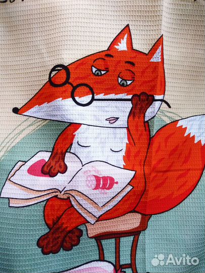 Ткань на кухонные полотенца с лисами