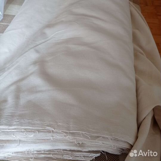 Лён натуральный отрезы