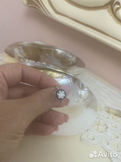 Серебряное кольцо 17.5