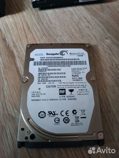 Жёсткие диски и ssd