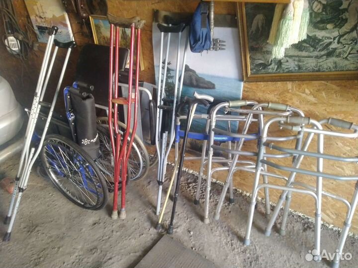 Костыли, ходунки, инв. кресла