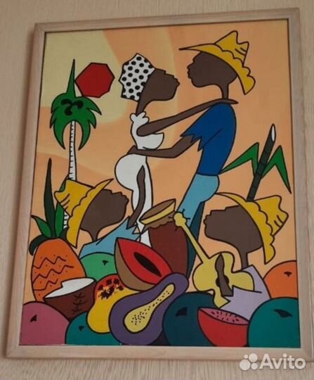 Картина акрил Куба