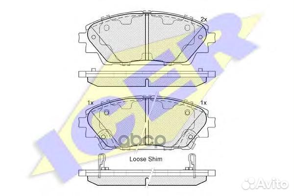Колодки торм. передн.mazda 3 (BM) (09/13) 1821