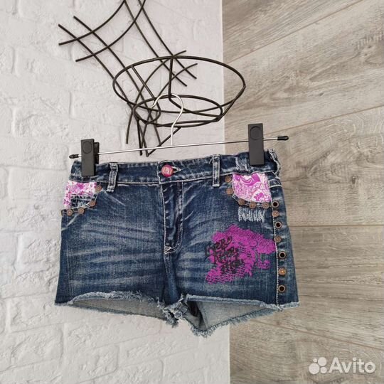 Джинсовые шорты для девочек 86-134
