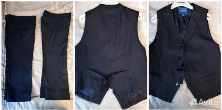 Школьная форма 128-134+туфли кожаные в подарок