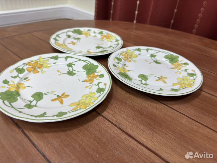 Обеденые тарелки villeroy boch geranium