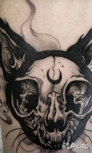 Модель на татуировку. Временные тату хной