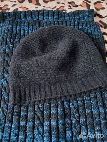 Комплект шапка и шарф мужской Италия