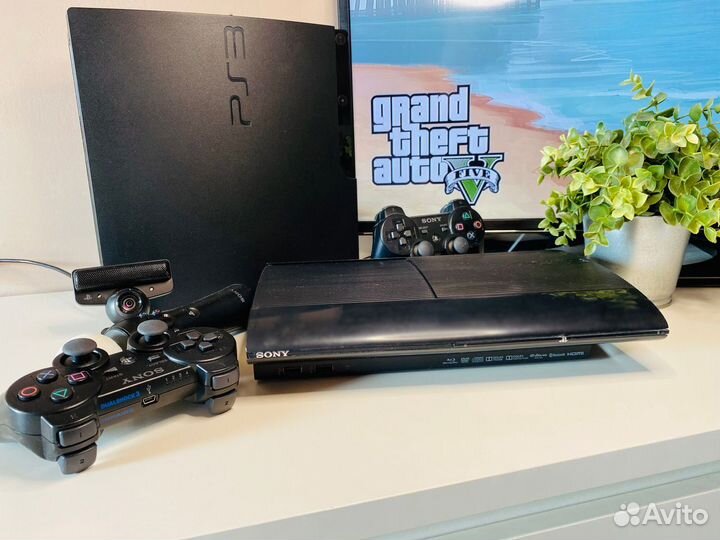 PS3 superslim 500gb HEN PS3 Slim 320gb + игры