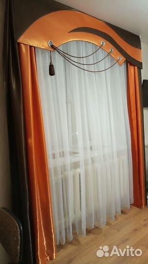 Шторы, ламбрекен, тюль