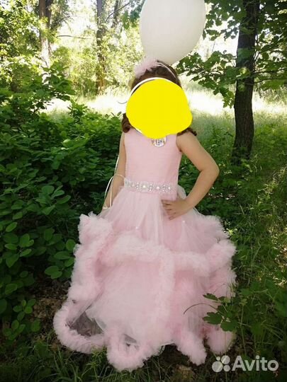 Нарядное платье для девочки Облако