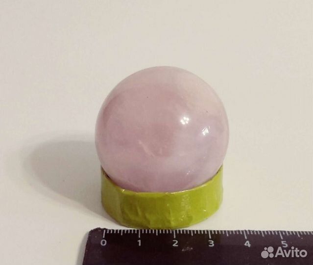 Шар из розового кварца