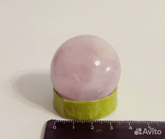 Шар из розового кварца