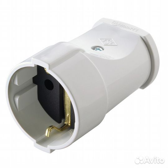 Розетка штепсельная (10003) прямая с заземлением 1