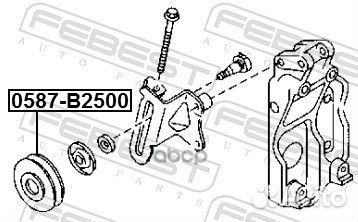 Ролик натяжной mazda BT-50 UN 2006-2012 0587-B2