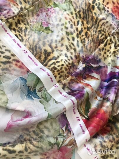 Отрез ткани шелк натуральный