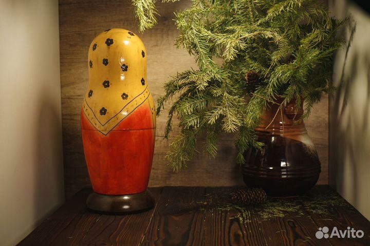 Советская Большая Матрёшка Шкатулка Для Бутылок