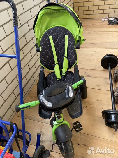 Детский велосипед с родительской ручкой